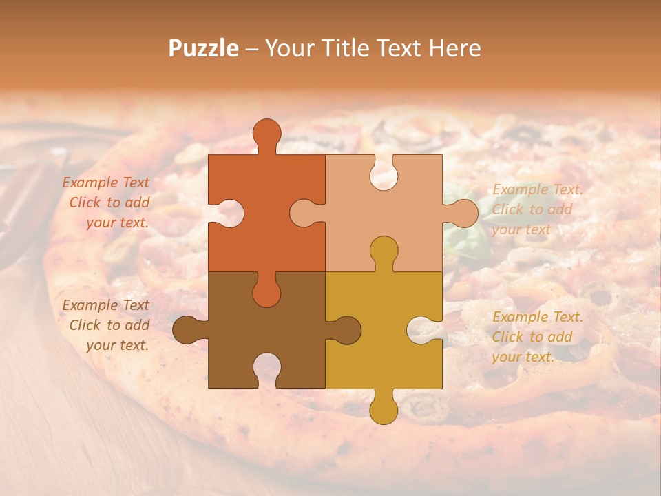 Peppers Mushrooms Leaf PowerPoint Template