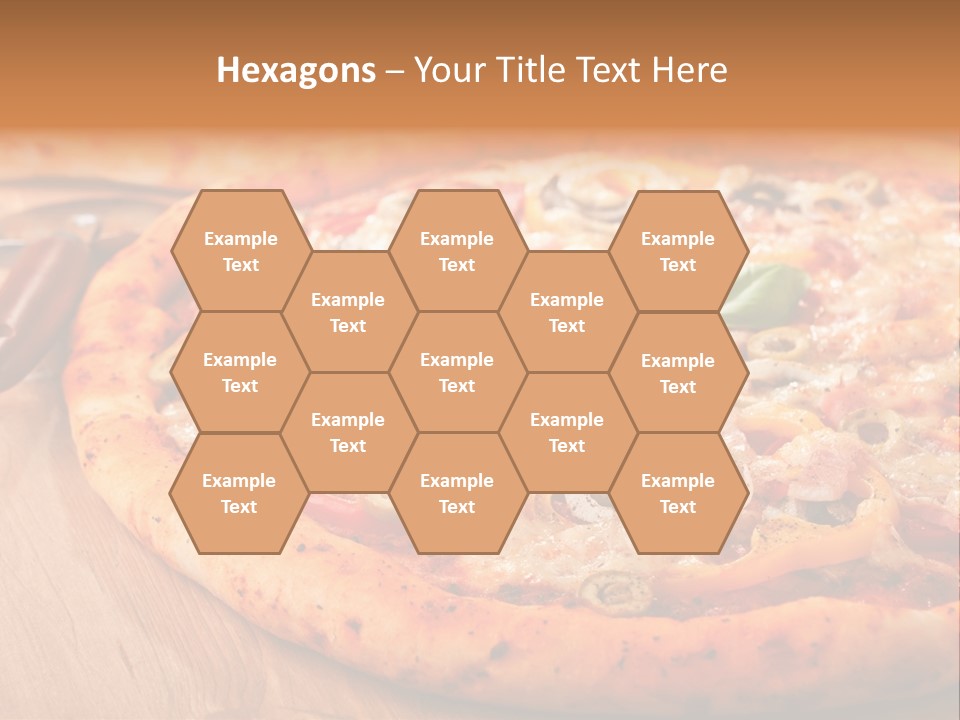 Peppers Mushrooms Leaf PowerPoint Template