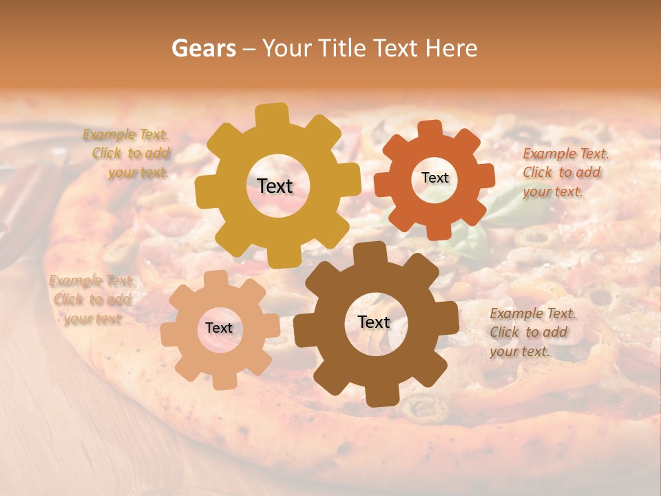 Peppers Mushrooms Leaf PowerPoint Template