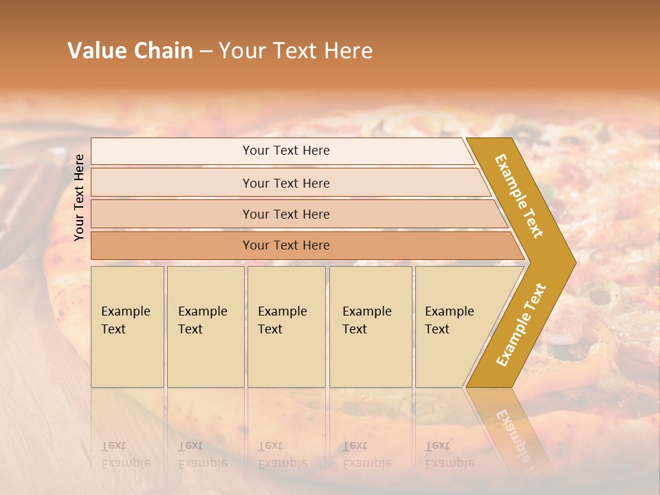 Peppers Mushrooms Leaf PowerPoint Template
