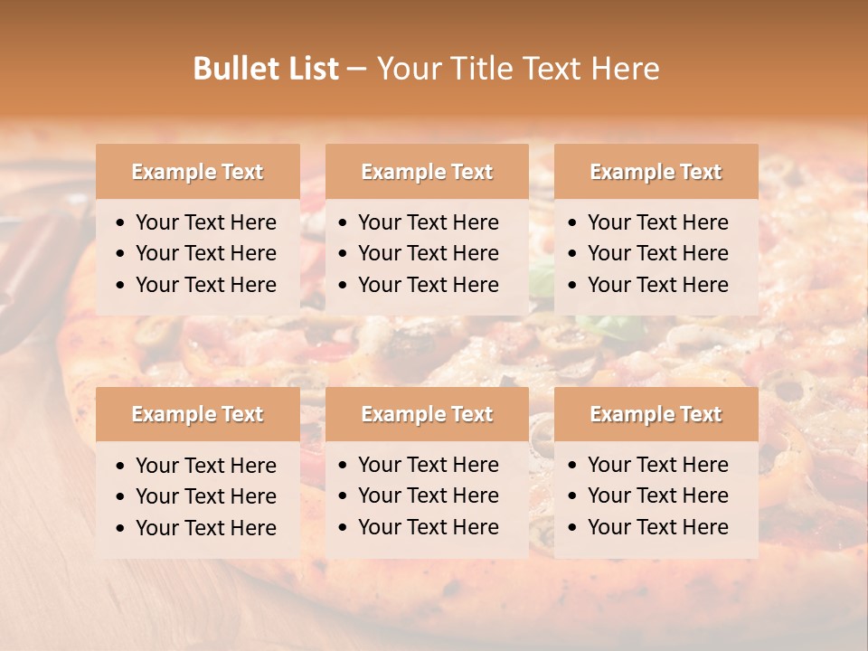 Peppers Mushrooms Leaf PowerPoint Template