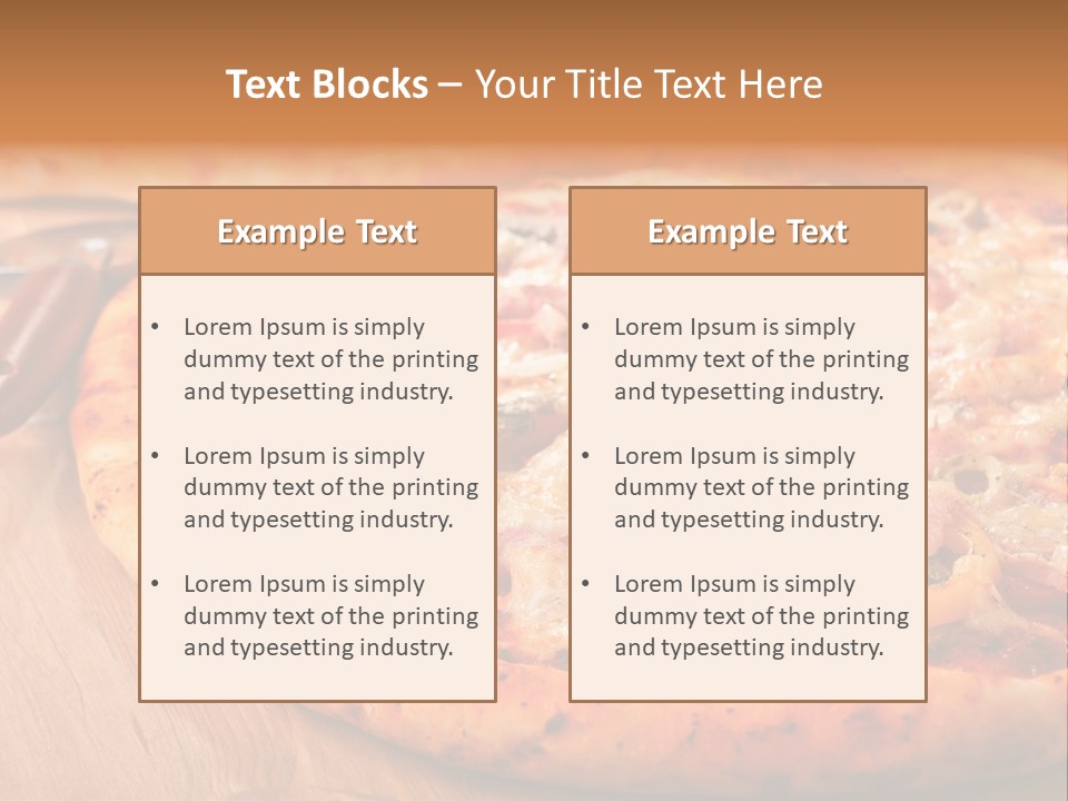 Peppers Mushrooms Leaf PowerPoint Template