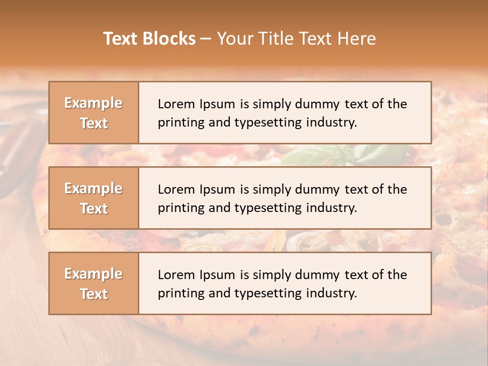 Peppers Mushrooms Leaf PowerPoint Template