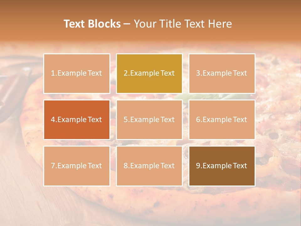 Peppers Mushrooms Leaf PowerPoint Template