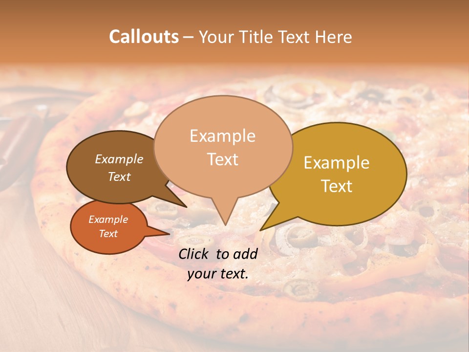 Peppers Mushrooms Leaf PowerPoint Template