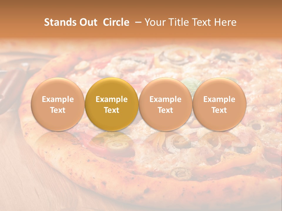 Peppers Mushrooms Leaf PowerPoint Template