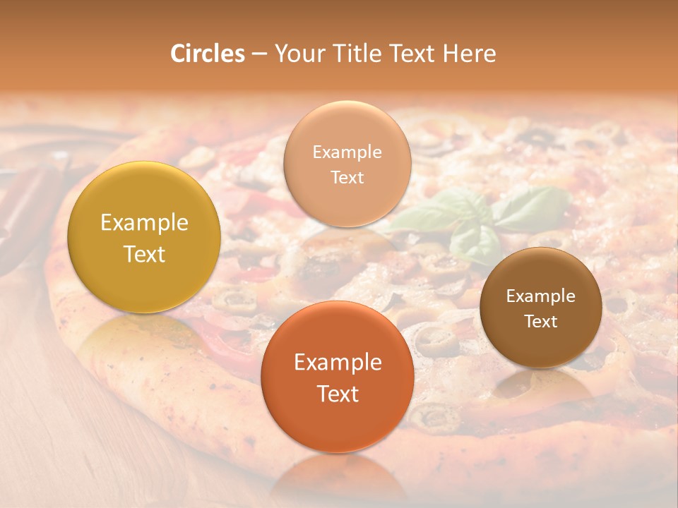 Peppers Mushrooms Leaf PowerPoint Template