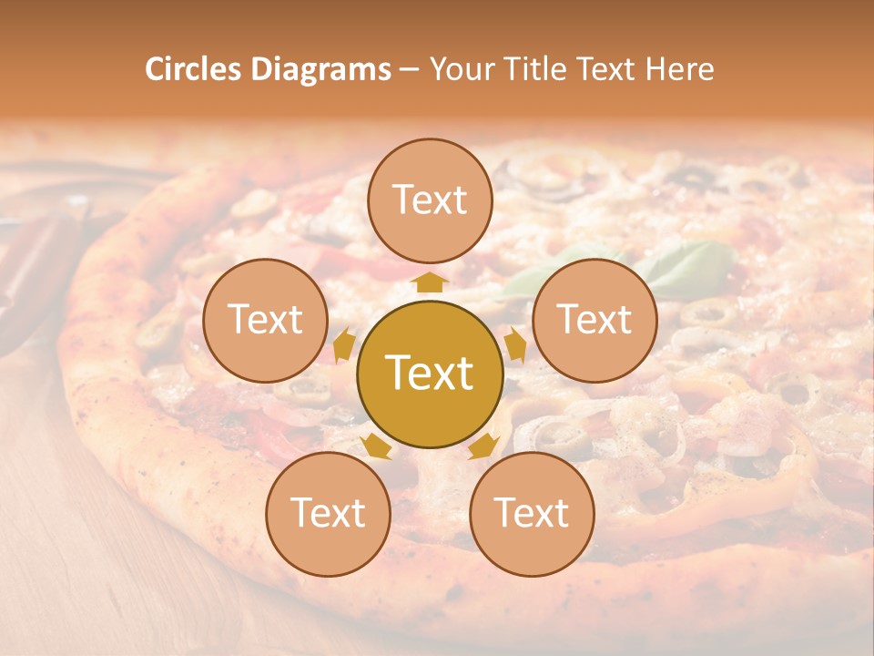 Peppers Mushrooms Leaf PowerPoint Template