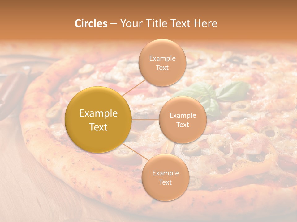 Peppers Mushrooms Leaf PowerPoint Template