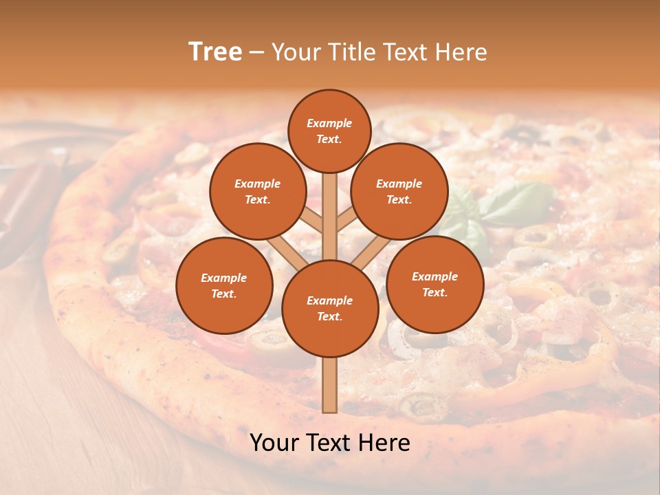 Peppers Mushrooms Leaf PowerPoint Template