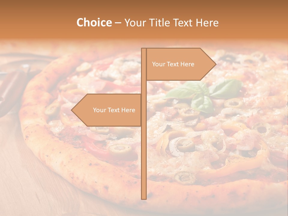 Peppers Mushrooms Leaf PowerPoint Template