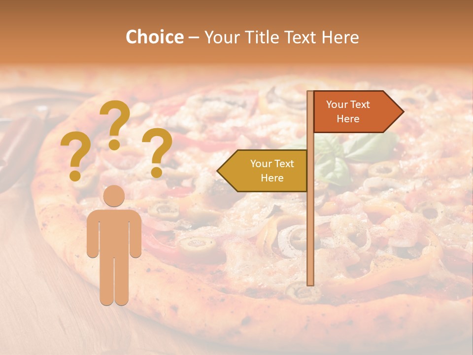 Peppers Mushrooms Leaf PowerPoint Template