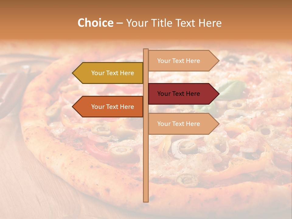 Peppers Mushrooms Leaf PowerPoint Template