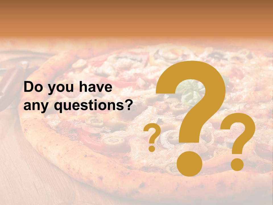 Peppers Mushrooms Leaf PowerPoint Template