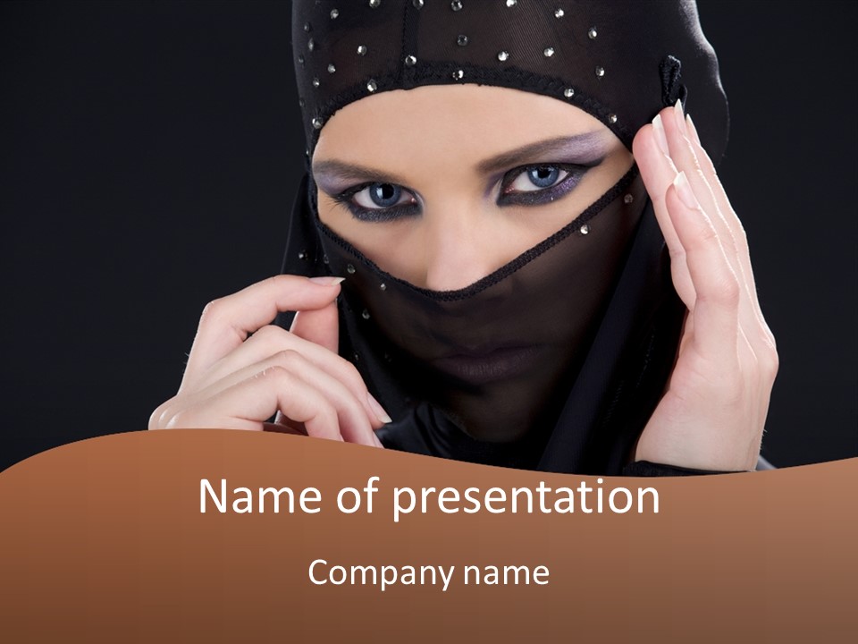 Female Cool Sexy PowerPoint Template