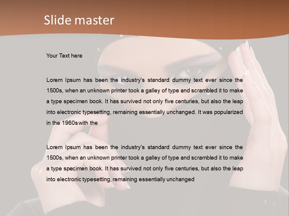 Female Cool Sexy PowerPoint Template