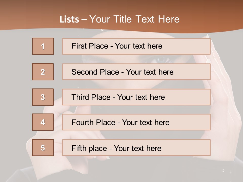 Female Cool Sexy PowerPoint Template