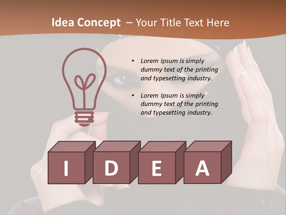 Female Cool Sexy PowerPoint Template