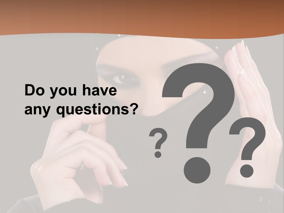 Female Cool Sexy PowerPoint Template