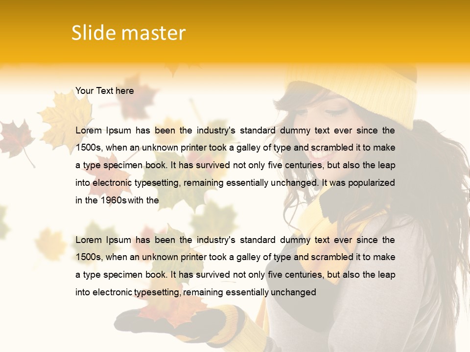 Smile Person Miss PowerPoint Template