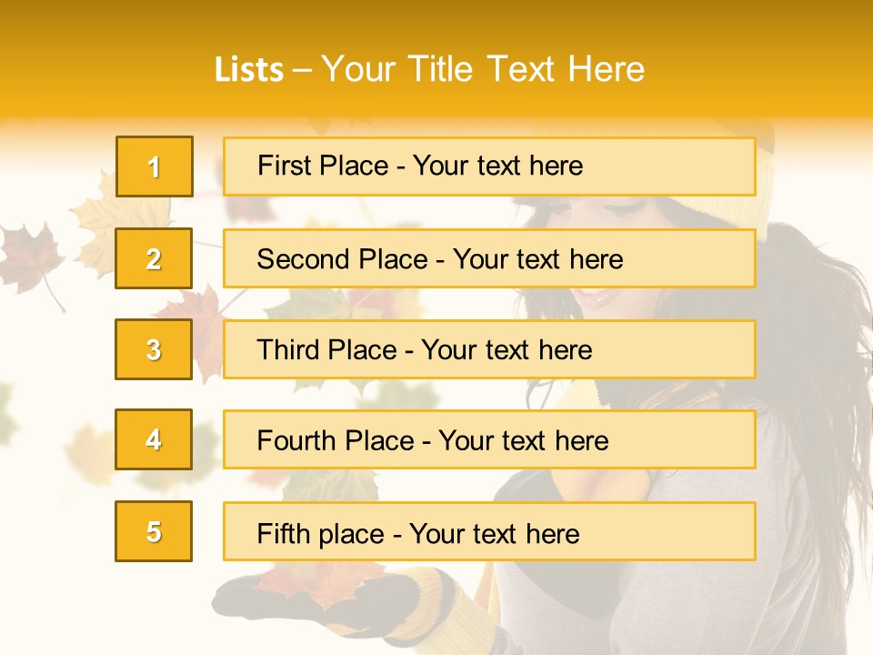 Smile Person Miss PowerPoint Template