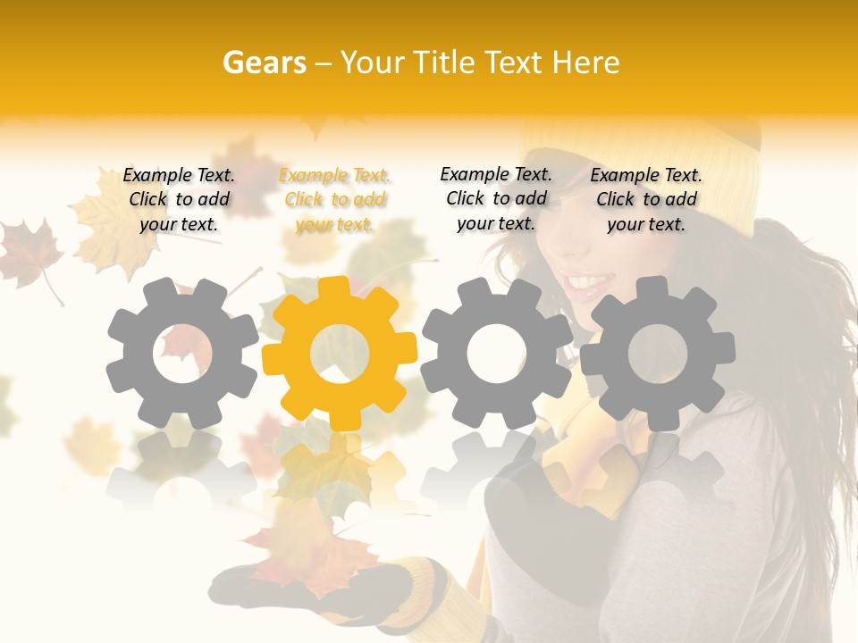 Smile Person Miss PowerPoint Template