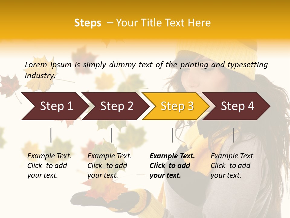 Smile Person Miss PowerPoint Template