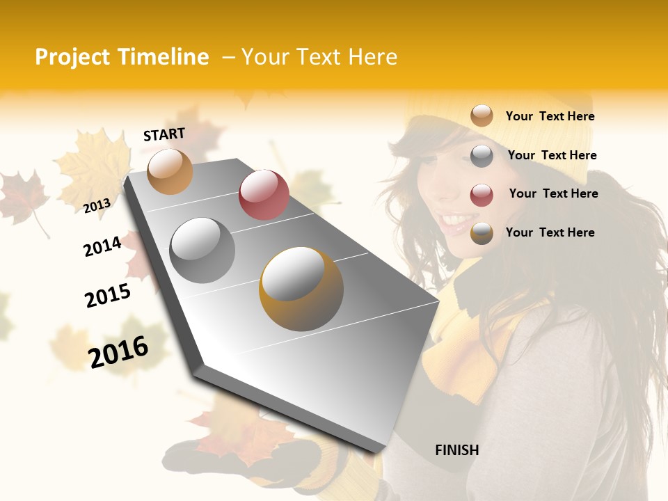 Smile Person Miss PowerPoint Template