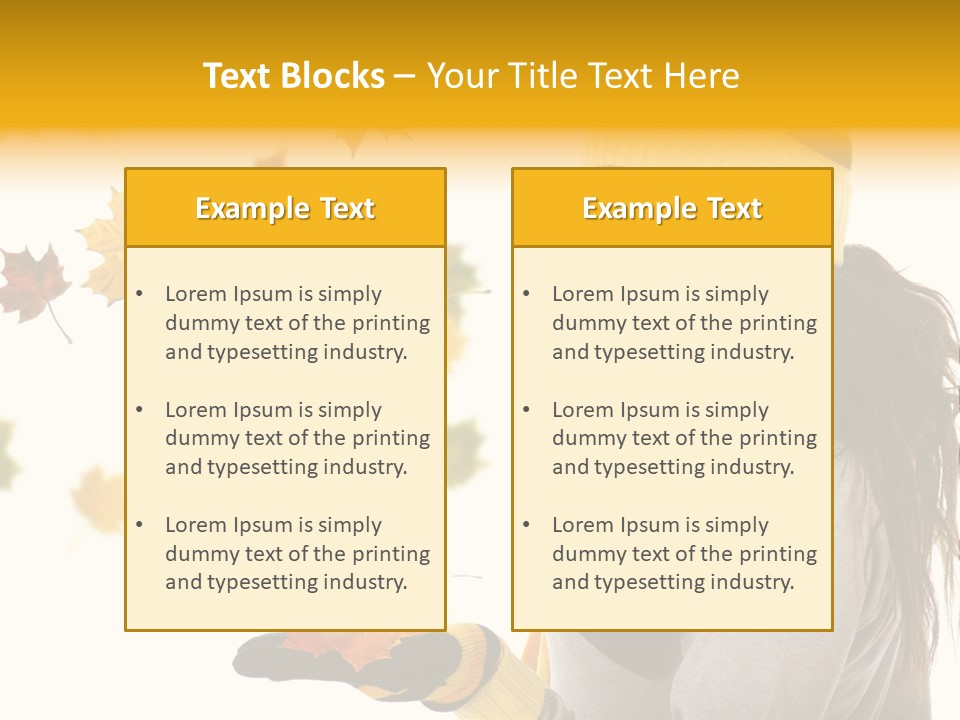 Smile Person Miss PowerPoint Template