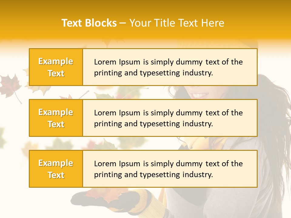 Smile Person Miss PowerPoint Template