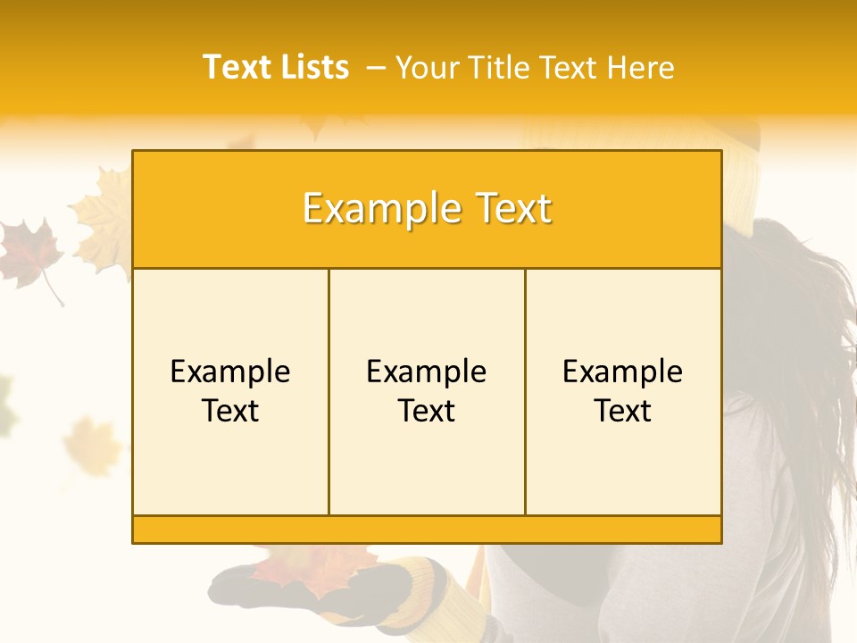 Smile Person Miss PowerPoint Template