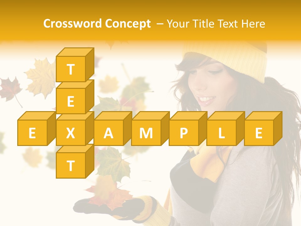 Smile Person Miss PowerPoint Template