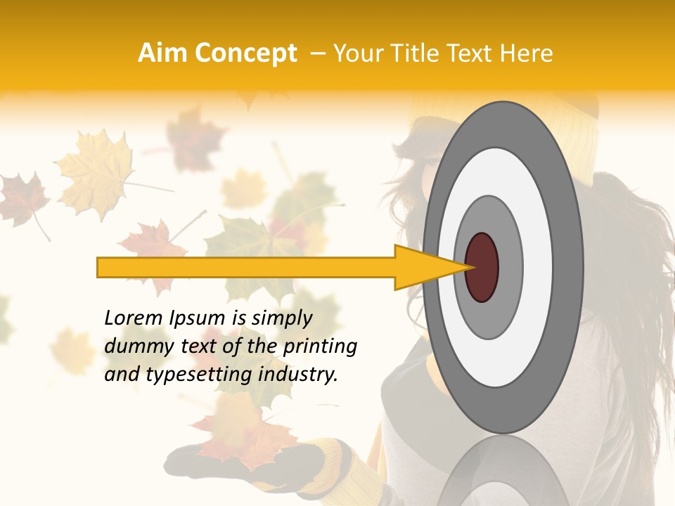 Smile Person Miss PowerPoint Template