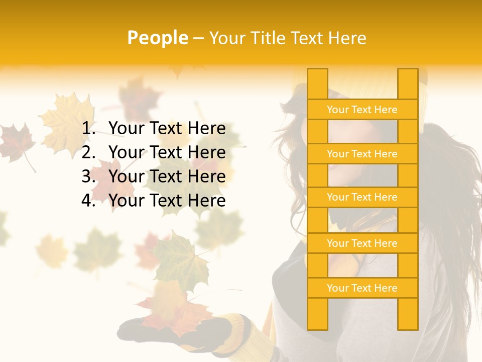 Smile Person Miss PowerPoint Template