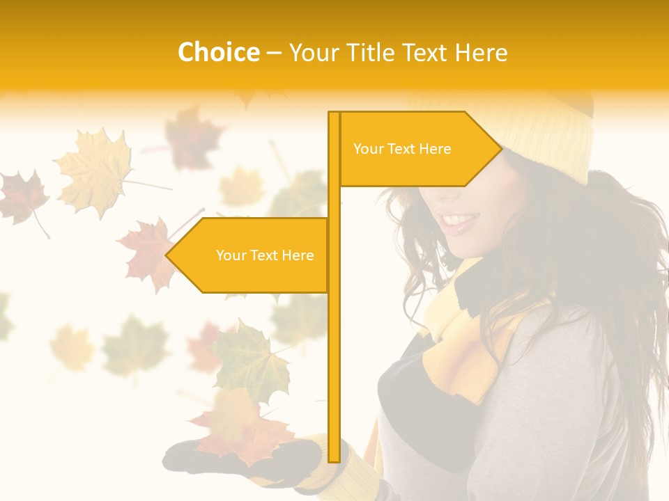 Smile Person Miss PowerPoint Template