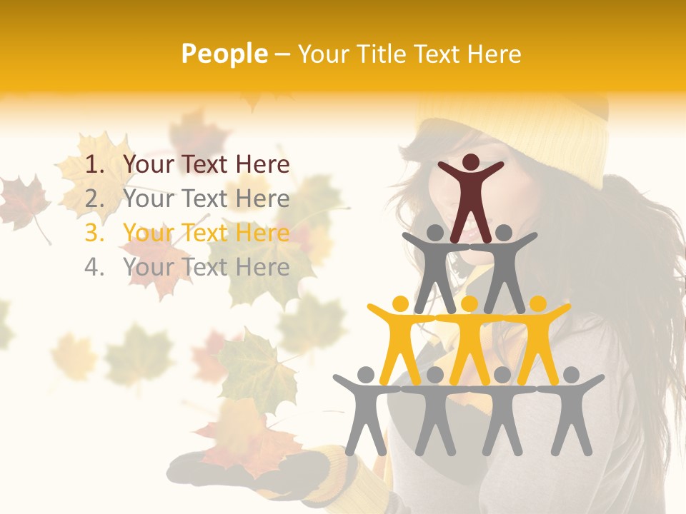 Smile Person Miss PowerPoint Template