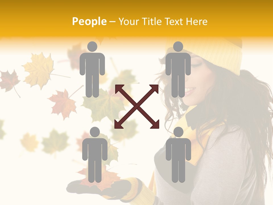 Smile Person Miss PowerPoint Template