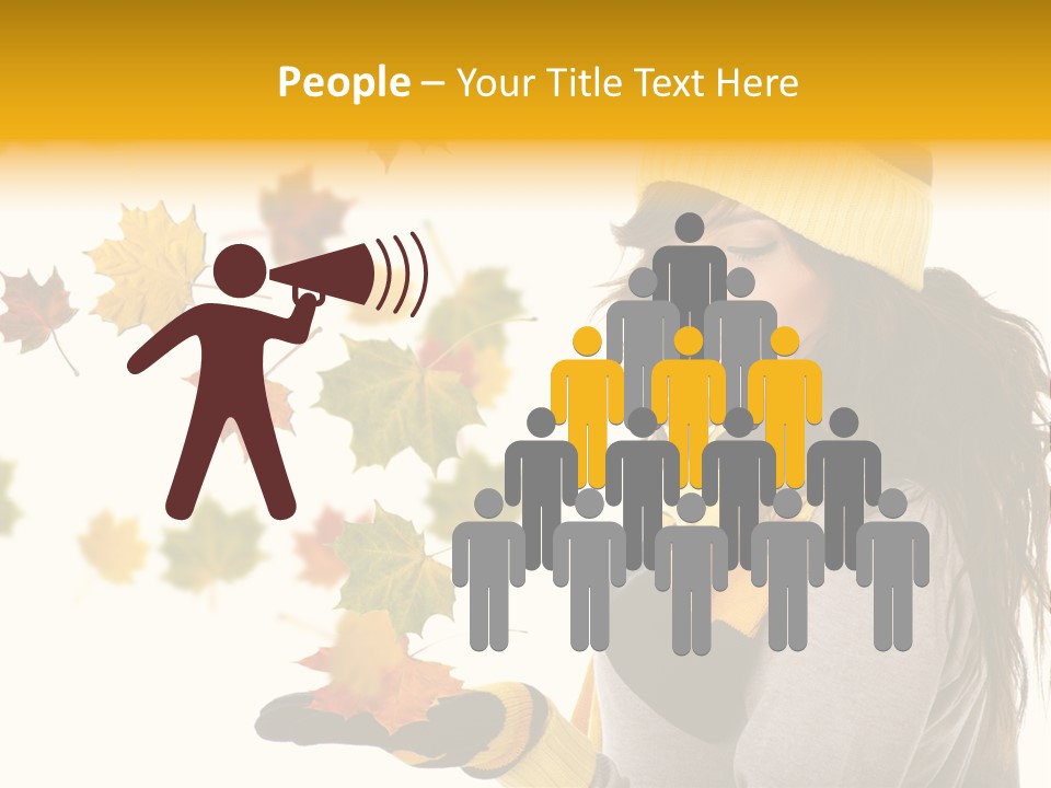 Smile Person Miss PowerPoint Template