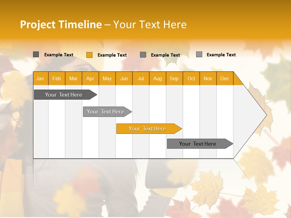 A Woman Wearing A Yellow Hat And Scarf PowerPoint Template