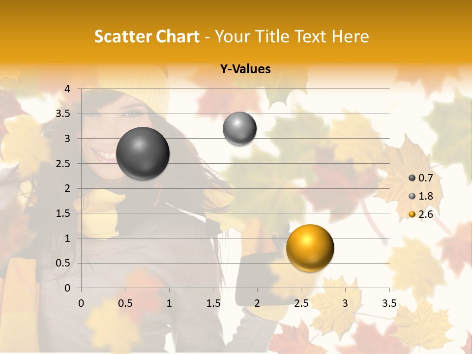 A Woman Wearing A Yellow Hat And Scarf PowerPoint Template