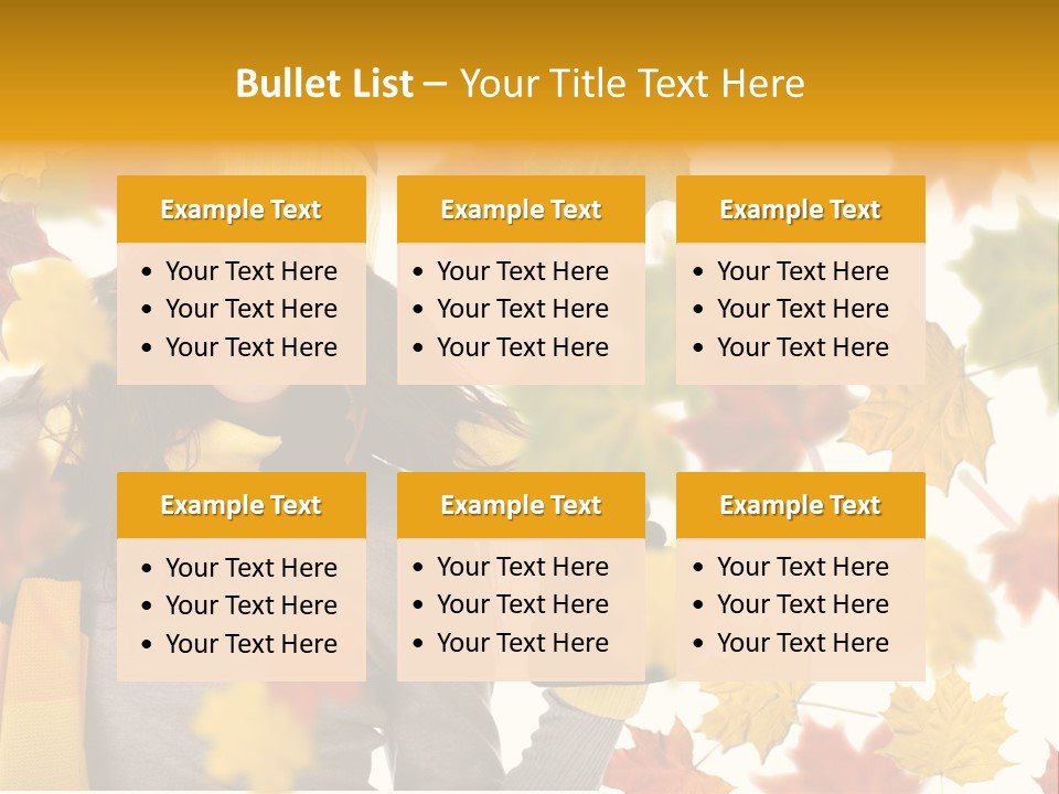 A Woman Wearing A Yellow Hat And Scarf PowerPoint Template