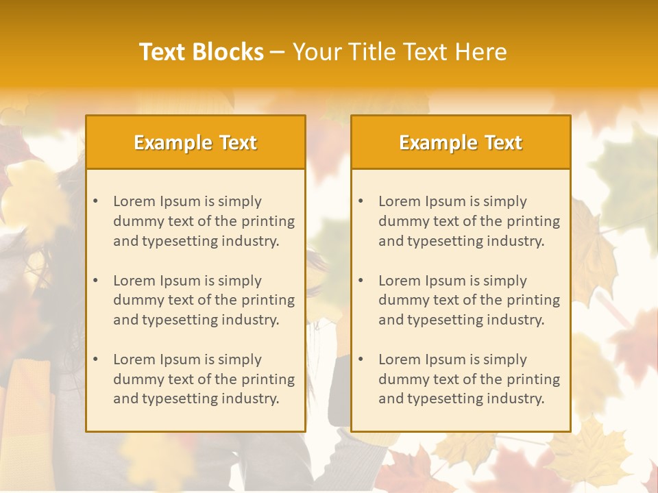 A Woman Wearing A Yellow Hat And Scarf PowerPoint Template