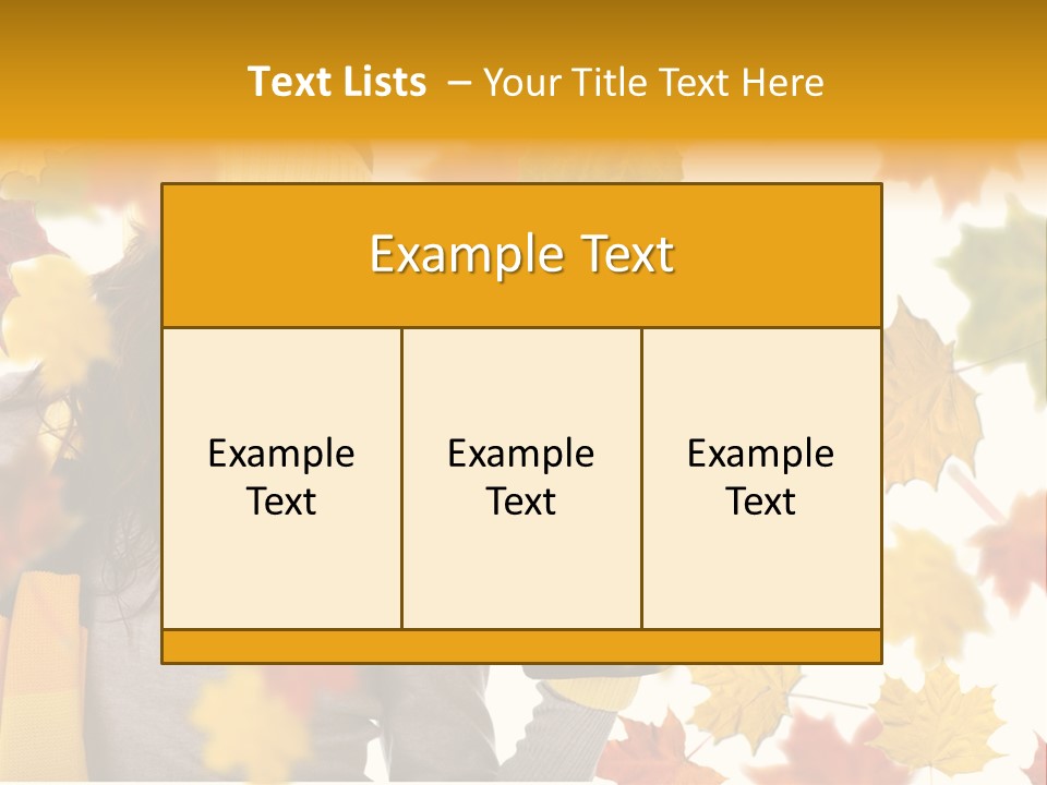 A Woman Wearing A Yellow Hat And Scarf PowerPoint Template