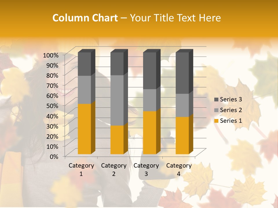 A Woman Wearing A Yellow Hat And Scarf PowerPoint Template