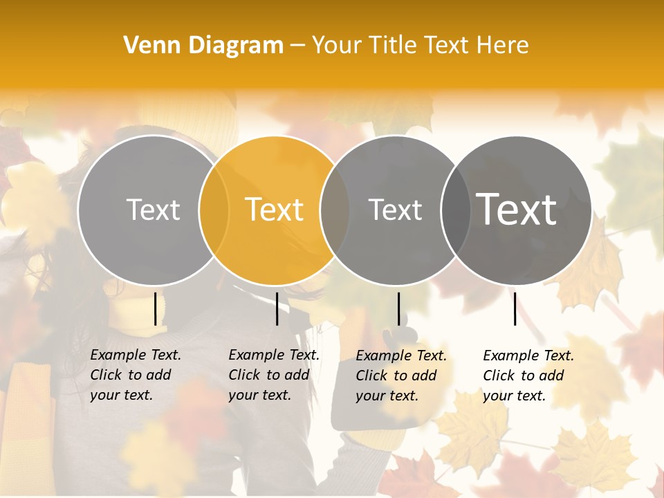 A Woman Wearing A Yellow Hat And Scarf PowerPoint Template