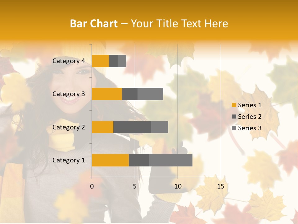 A Woman Wearing A Yellow Hat And Scarf PowerPoint Template