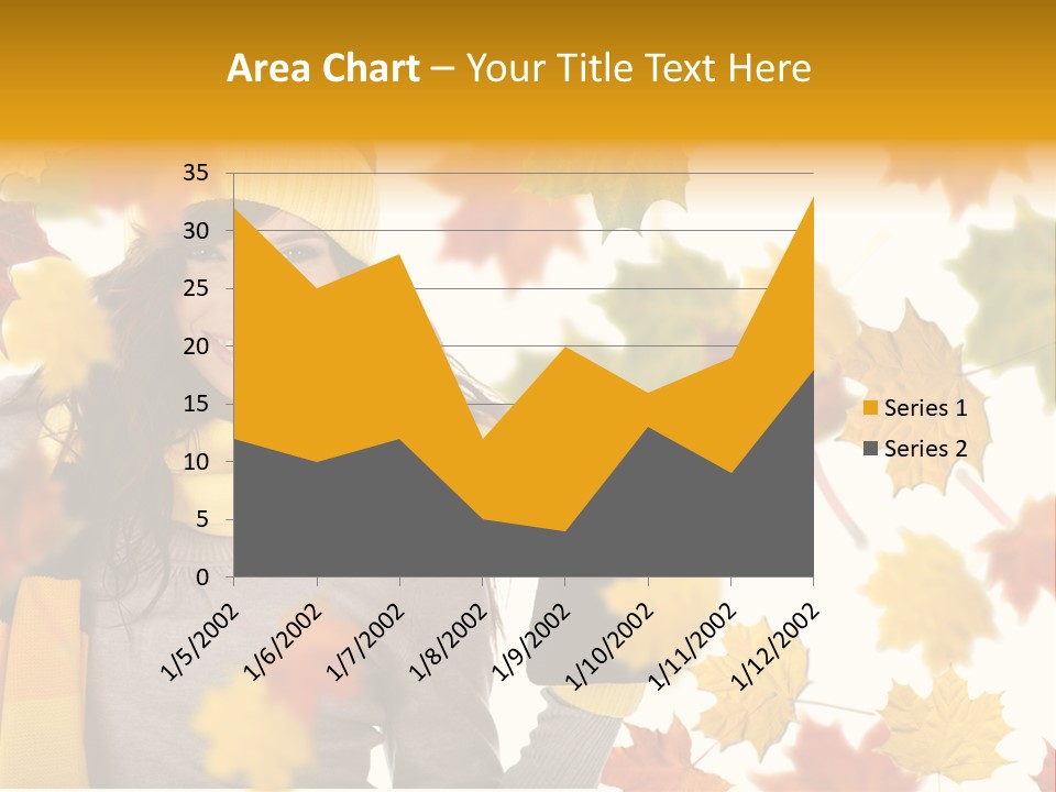 A Woman Wearing A Yellow Hat And Scarf PowerPoint Template