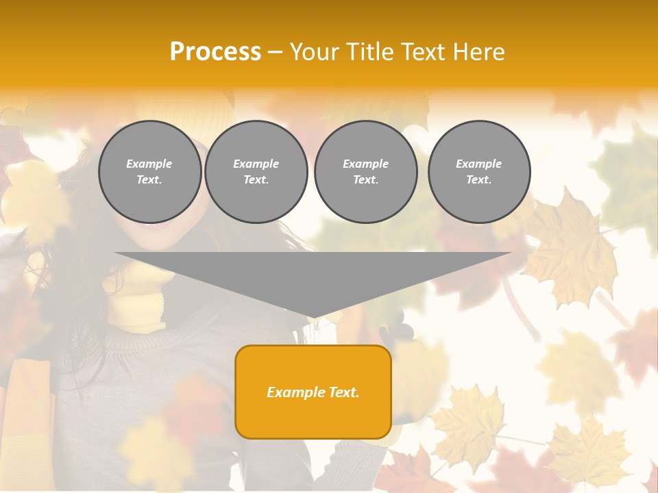 A Woman Wearing A Yellow Hat And Scarf PowerPoint Template