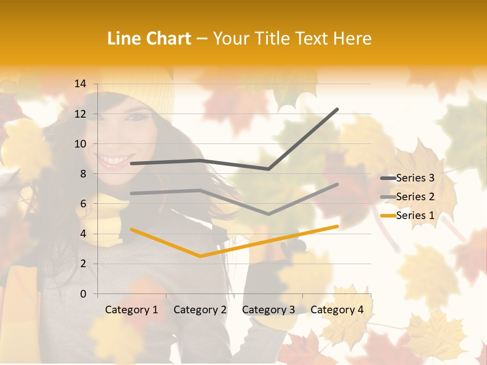 A Woman Wearing A Yellow Hat And Scarf PowerPoint Template