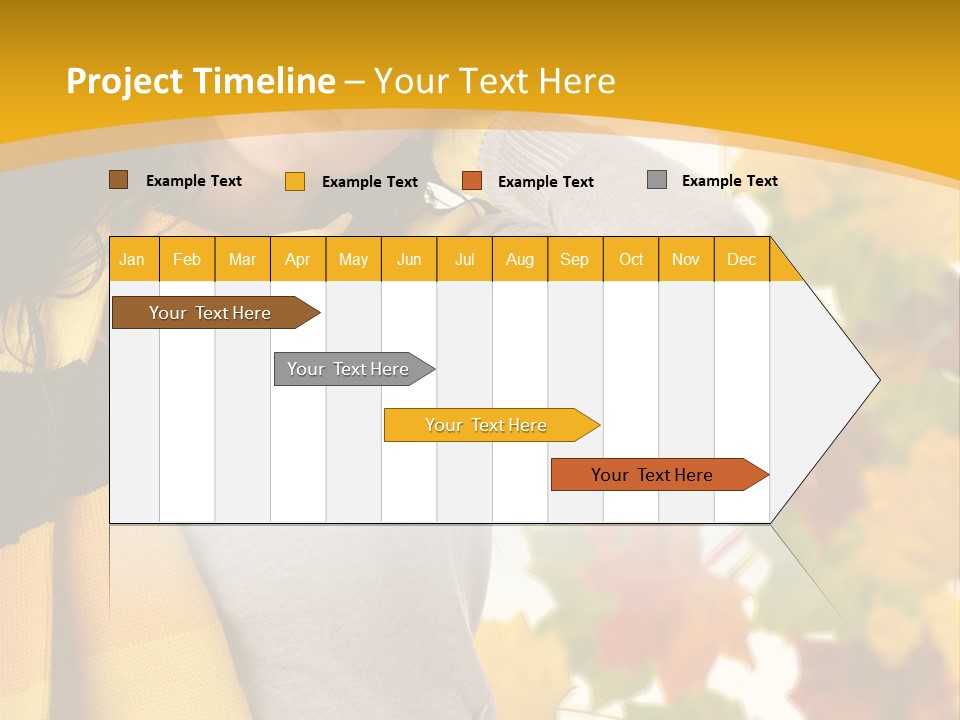 A Woman Wearing A Yellow And Black Scarf PowerPoint Template